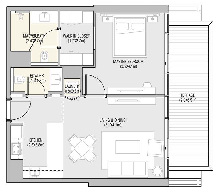 1BR - Type 1